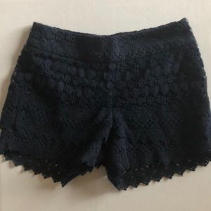 Navy crochet short